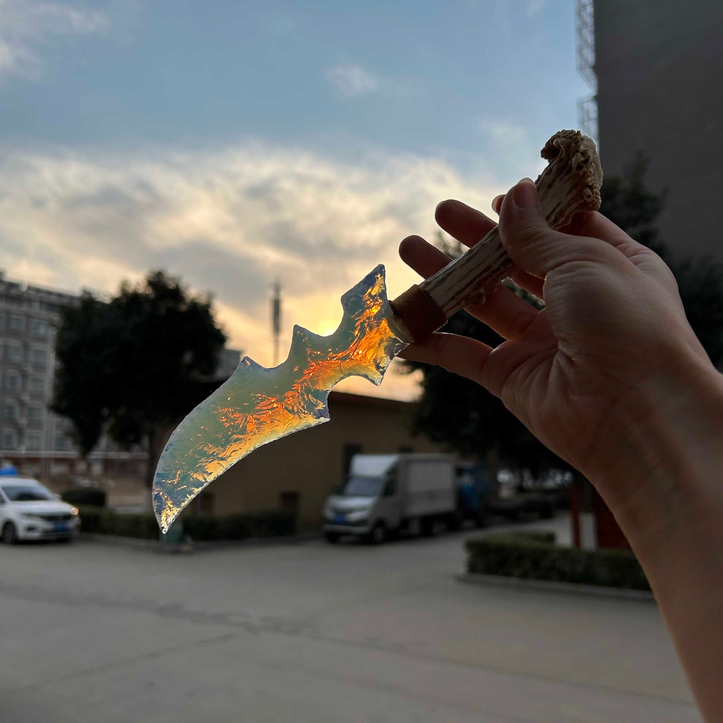 Dream Fragment|Opal gemstone Tracking Knife.