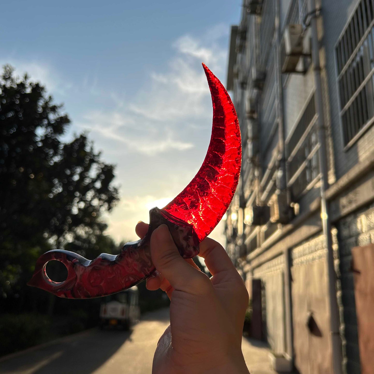 Tiger Soul|Red Crystal Karambit.