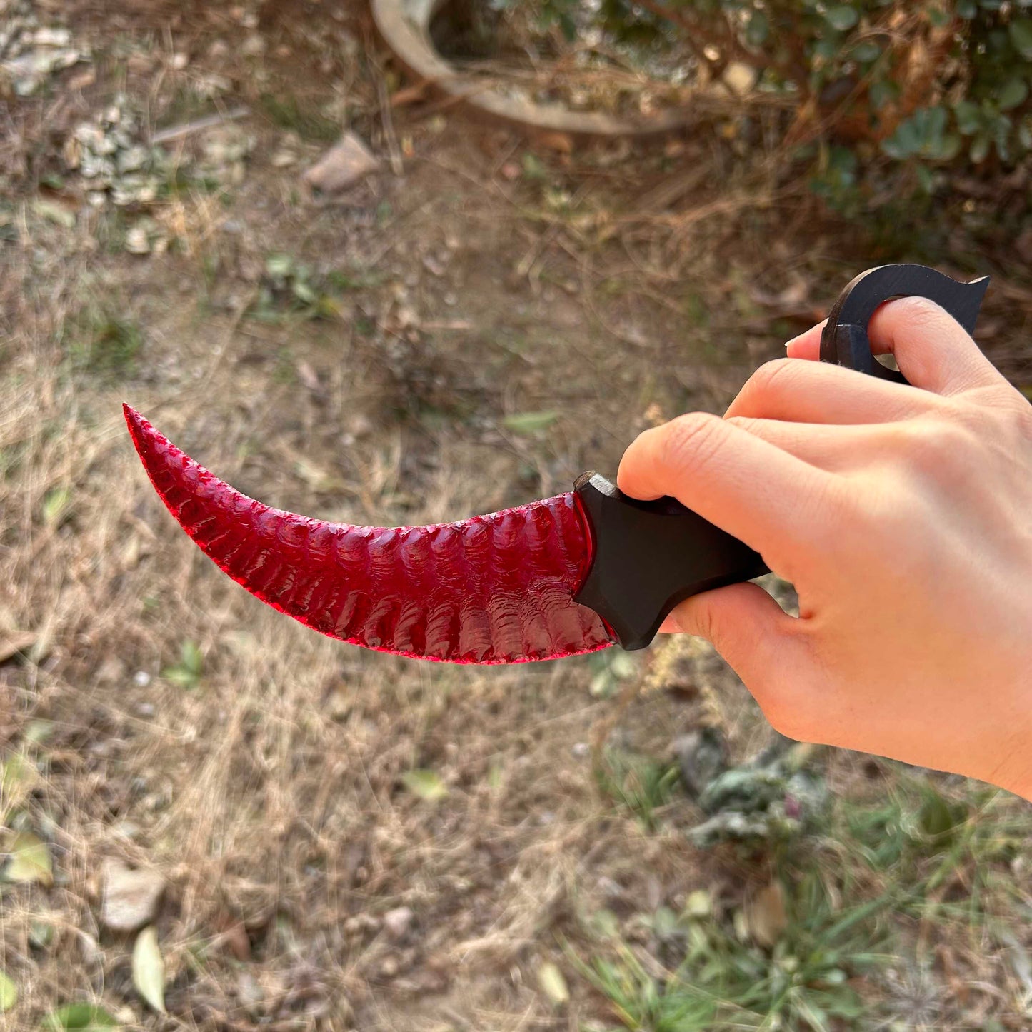 Crimson Lotus｜Red Crystal Karambit