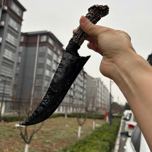 DragonGlass Noir｜Obsidian Hunting Knife.