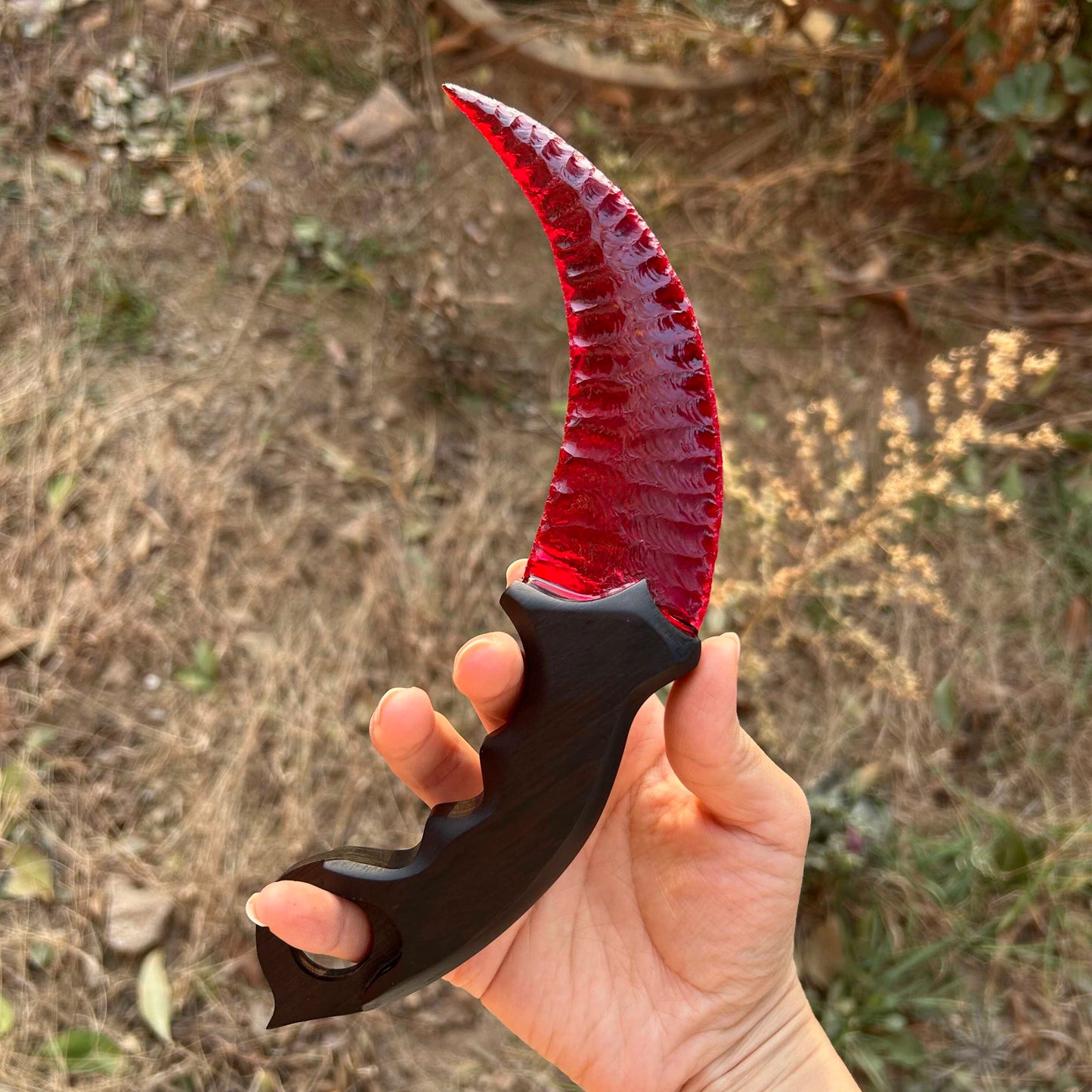 Crimson Lotus｜Red Crystal Karambit