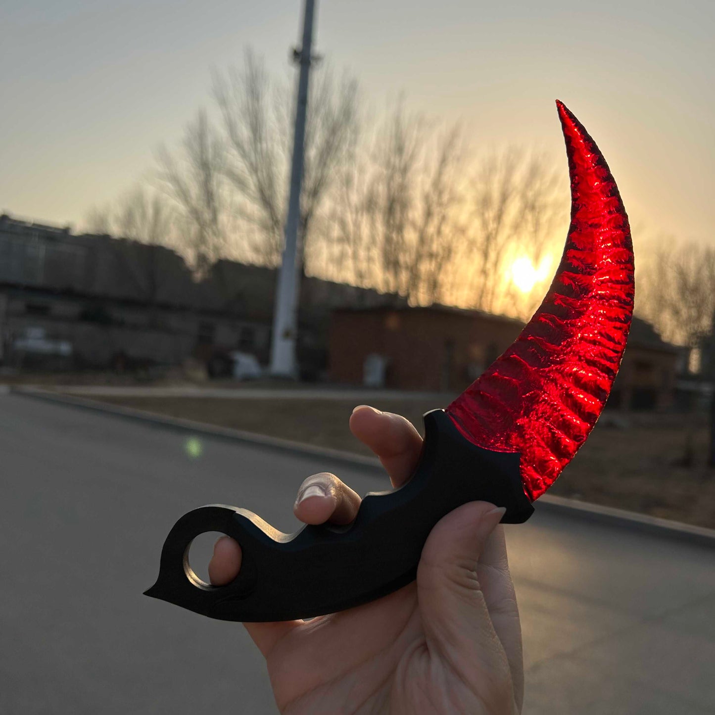Crimson Lotus｜Red Crystal Karambit