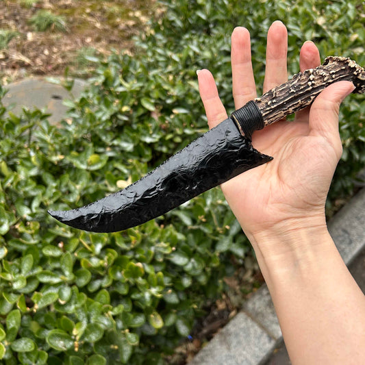 DragonGlass Noir｜Obsidian Hunting Knife.