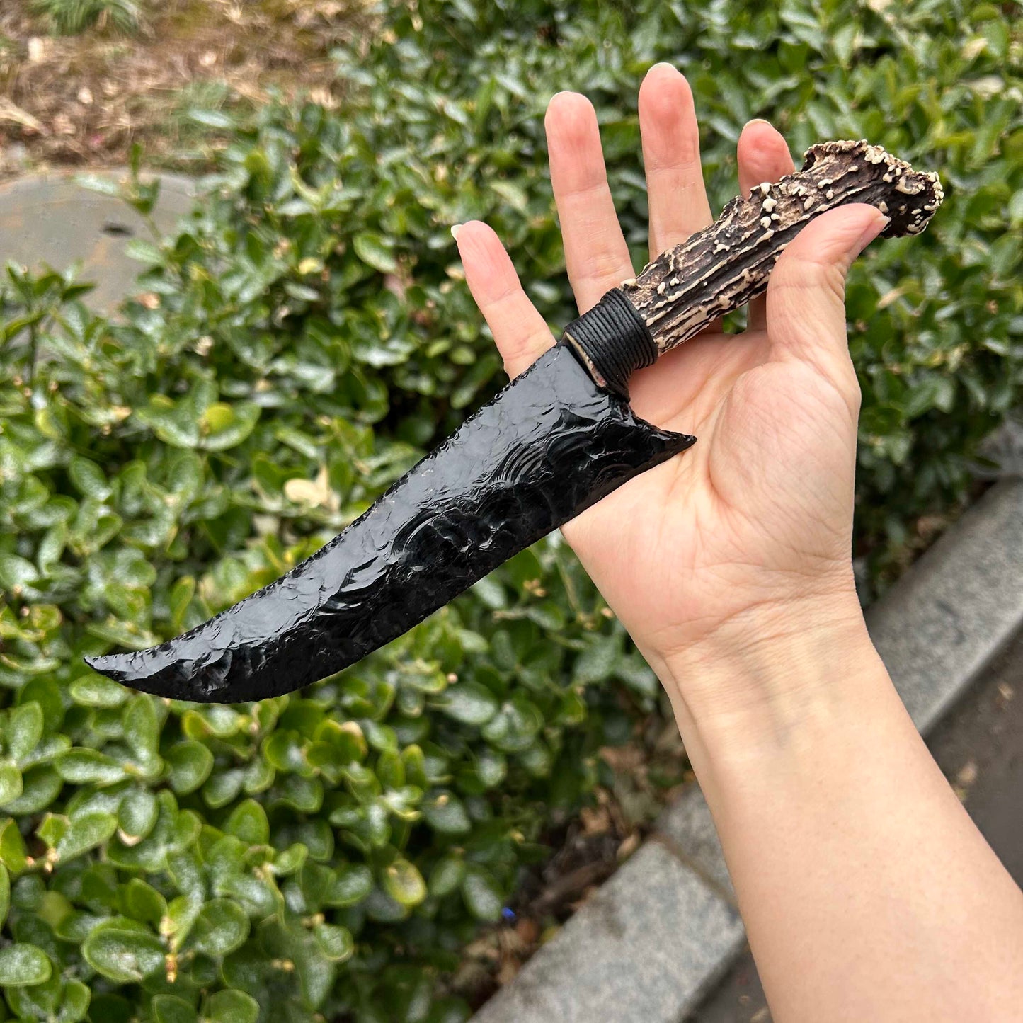 DragonGlass Noir｜Obsidian Hunting Knife.