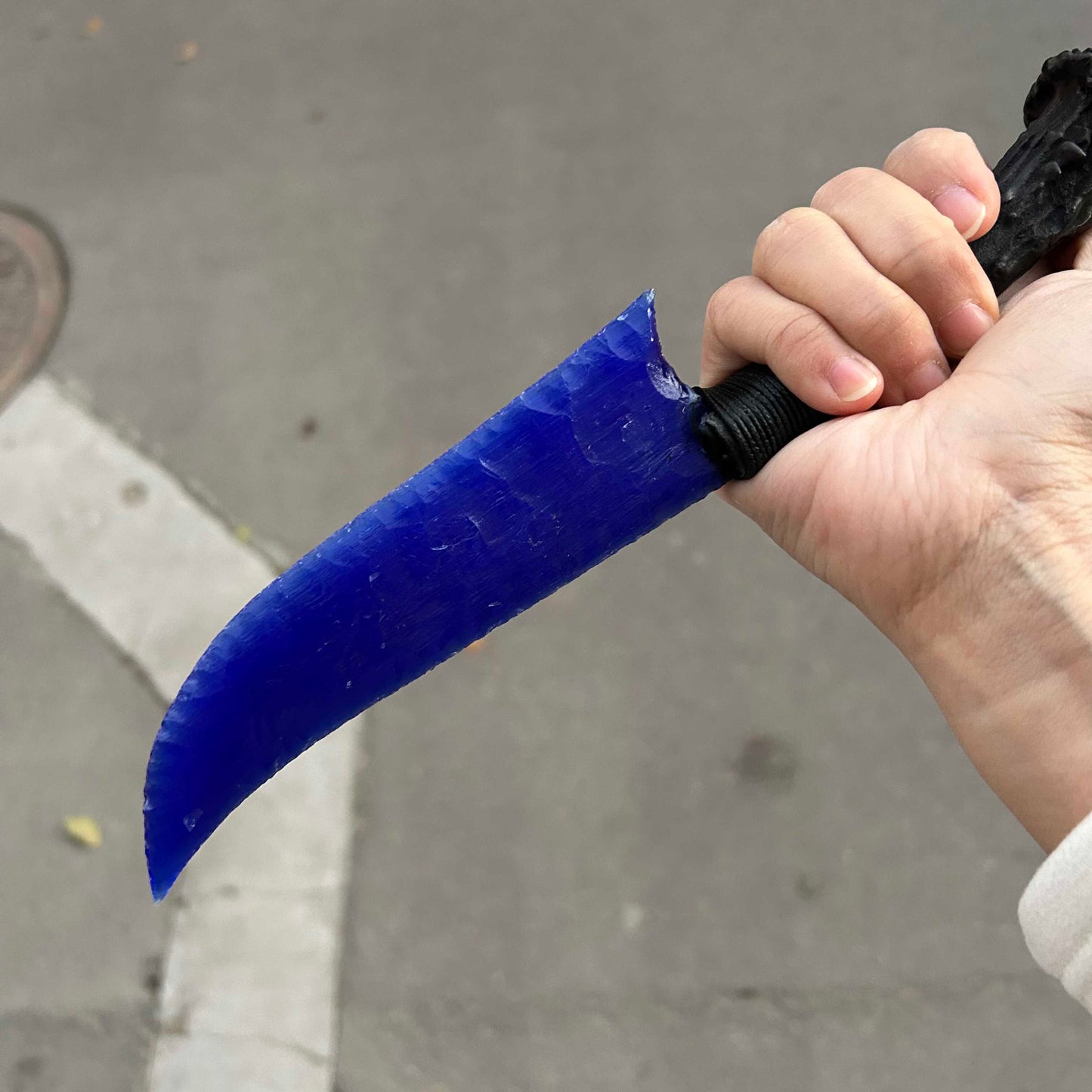Klein Blue Vision｜Klein Blue Cat's Eye gemstone Hunting Knife.
