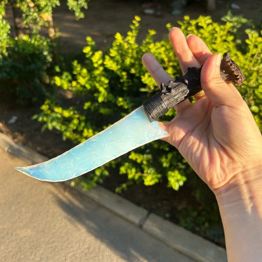 Aurora Edge｜Opal gemstone Hunting Knife.