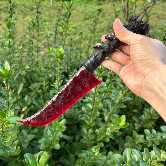 The Embers｜Red Glass Hunting Knife